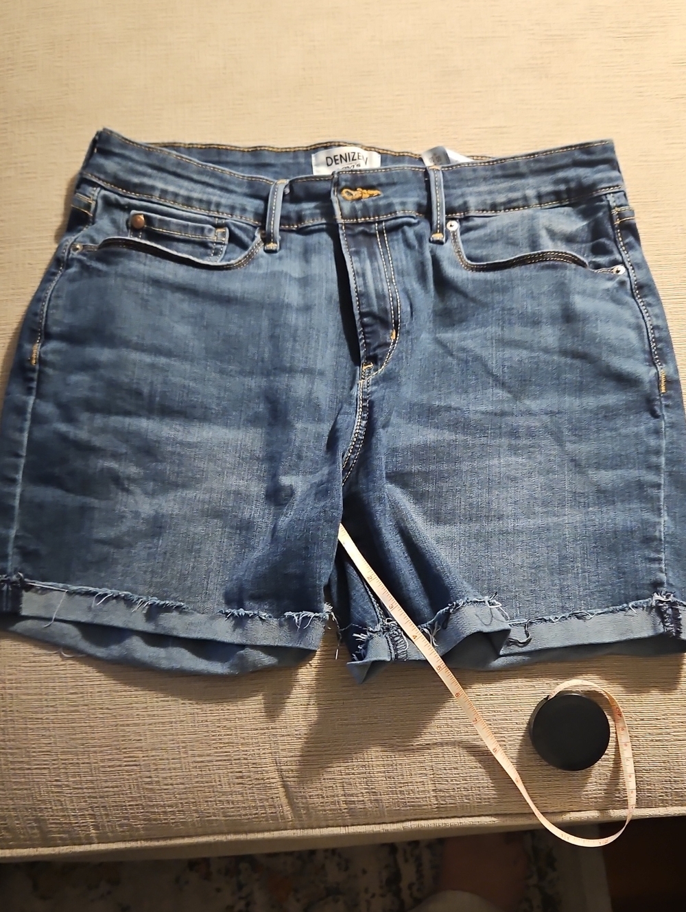 Denizen from Levi's Women's Blue Denim Cutoff Shorts Size12